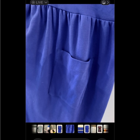 Appleseed’s deep sky blue midi dress with pockets 100% cotton size PL - Picture 5 of 5